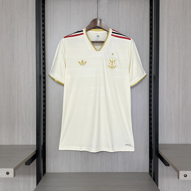 Camisa Flamengo III 25/26 Torcedor Adidas Masculina - Off White