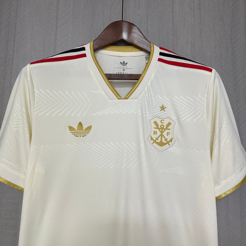 Camisa Flamengo III 25/26 Torcedor Adidas Masculina - Off White
