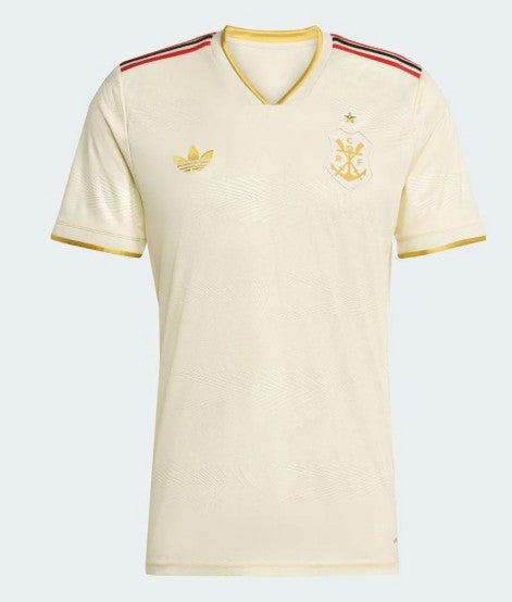 Camisa Flamengo III 25/26 Torcedor Adidas Masculina - Off White